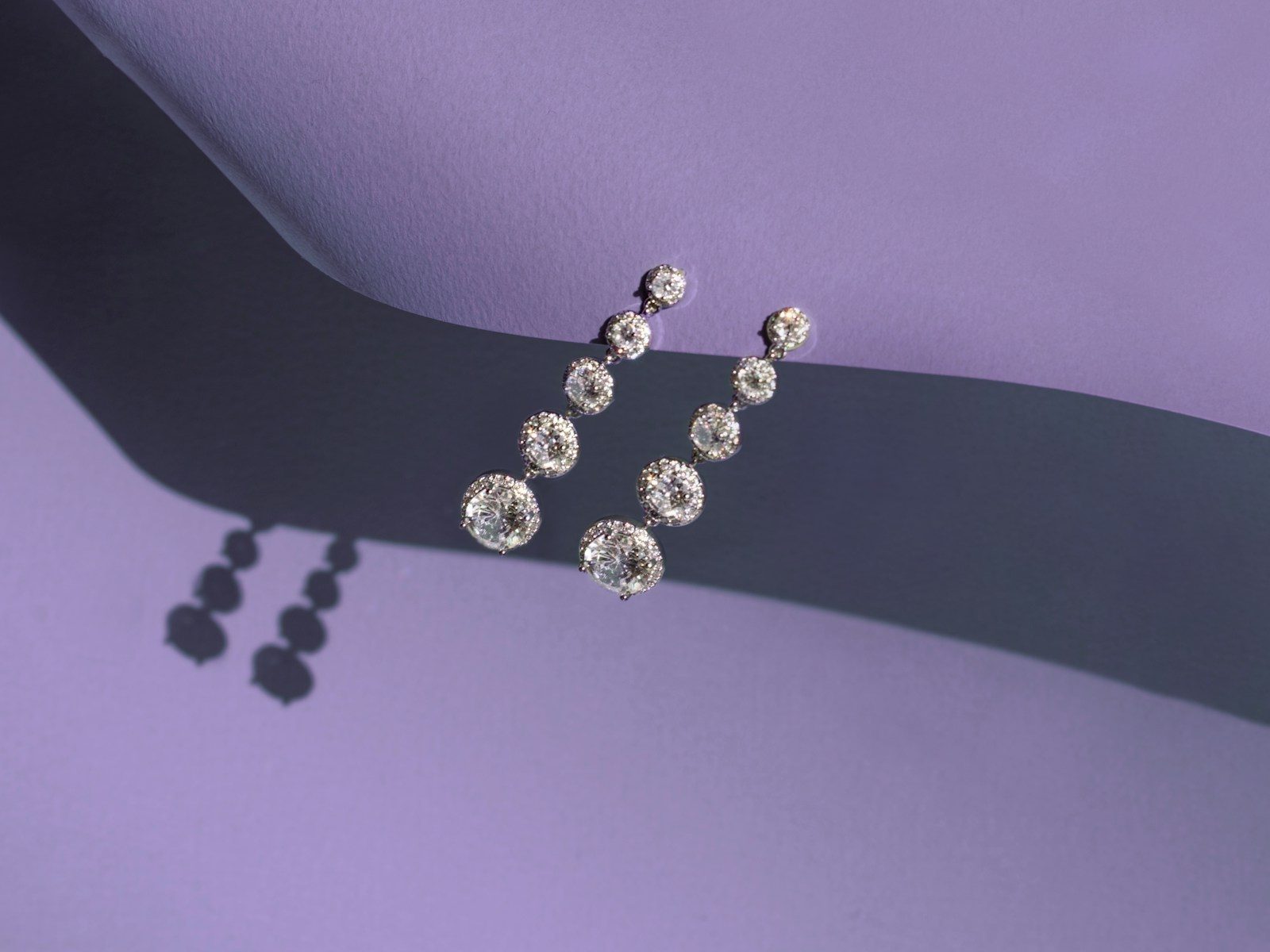 Fine diamond earrings